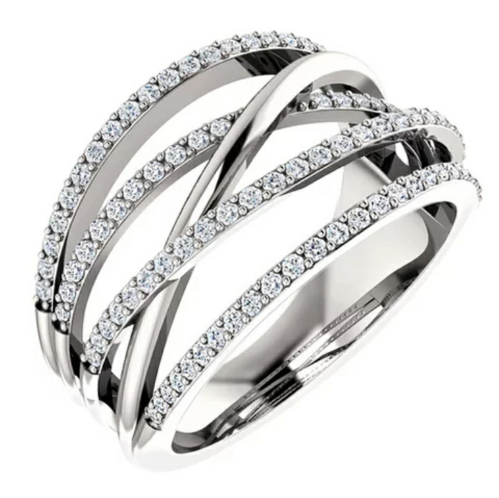 New Silver Layers Ring - Picture 1 of 6